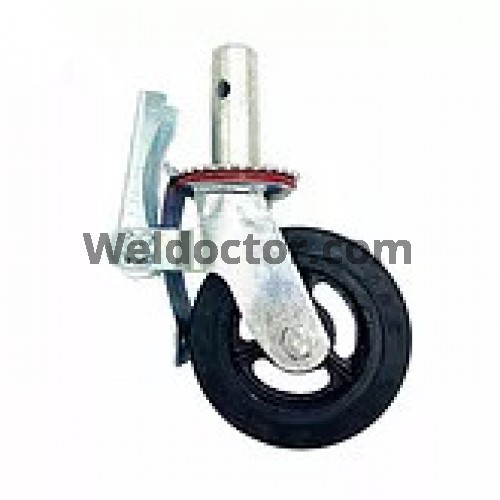 Scaffolding Caster Wheel (Black Rubber)